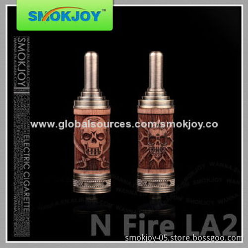 Rebuildable E Cigarette Atomizers, N Fire LA2, 2.1 Ohms Dual-coil Resistance